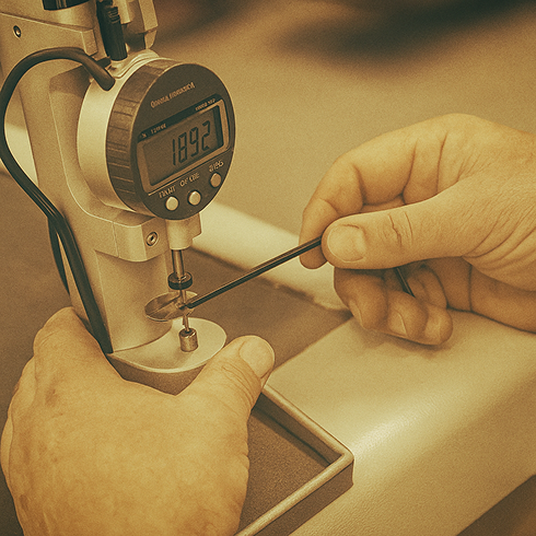 Quality control inspection of injection molded parts